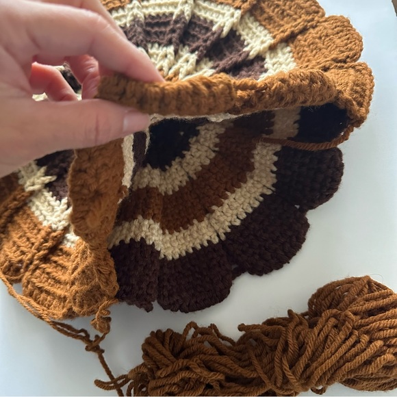 Sold Set of 2 Vintage knit decorative pillow cases - Picture 9 of 9